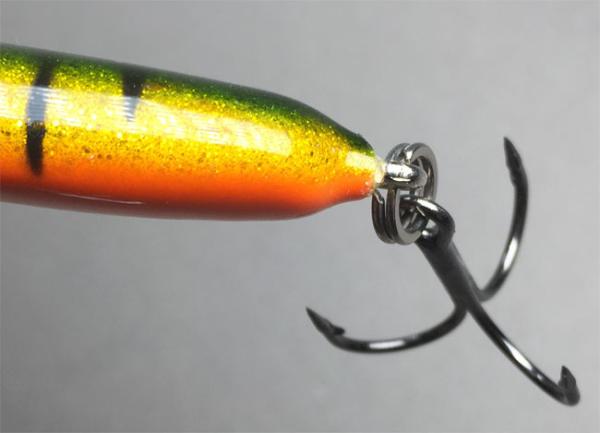 Turus Ukko Original Wobbler, Länge: 12 cm, Farbe: Fire-Flame-Glitter 243
